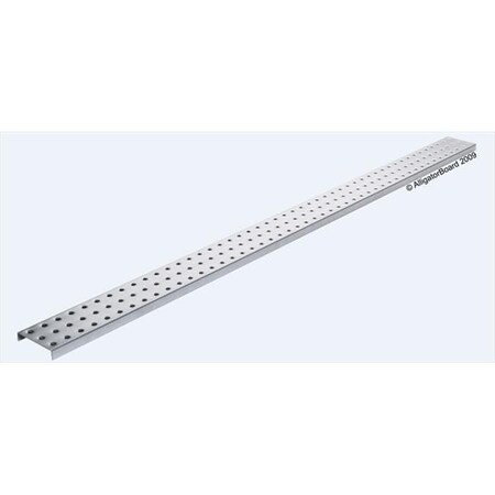 Alligatorboard Alligator Board ALGSTRP3x48GALV 3 in. L x 48 in. W Metal Pegboard Strip with Flange - Pack of 2 ALGSTRP3x48GALV